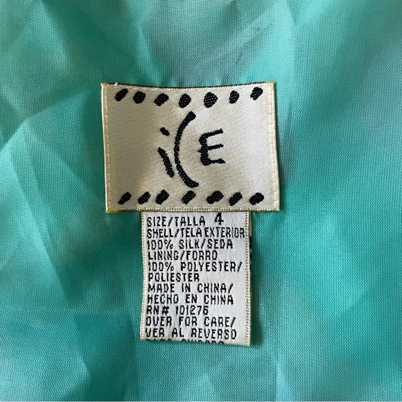 Vintage 1990s Y2K iCe Boho Fairy Floral SIlk Beaded Maxi Dress - Picture 10 of 12